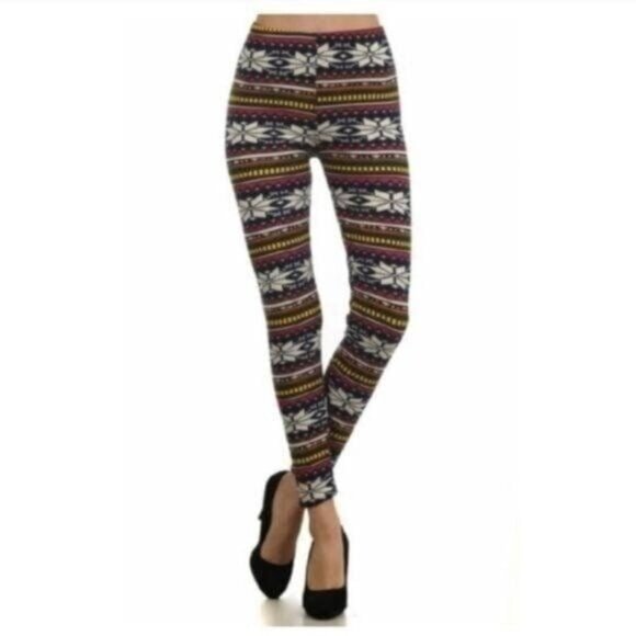 Buttery Soft Stretchy Trendy Leggings-One Size-New - Picture 2 of 4